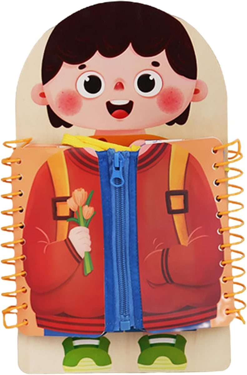 Toddler Life Skills Wooden Busy Board