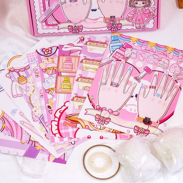 Handmade Nail Art Quiet Book Craft Kit