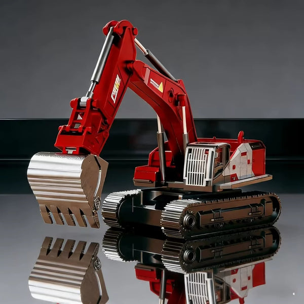 Alloy Excavator Toy with Multi-Joint Movement