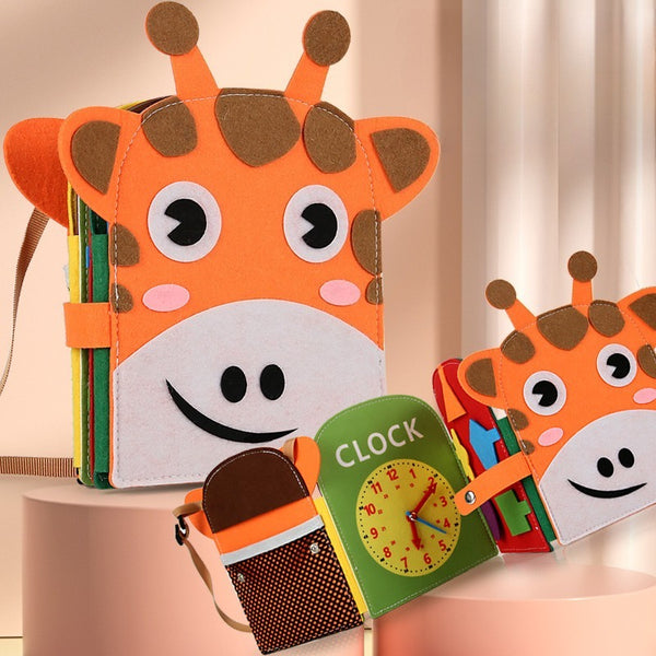 Felt Giraffe Busy Board Activity Book