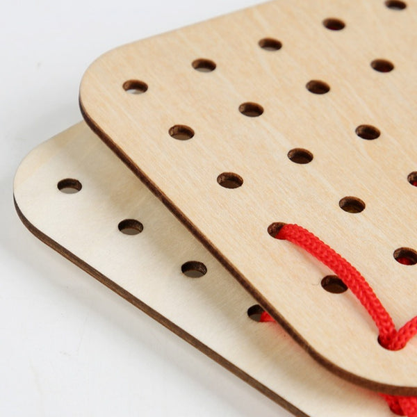 Kids' Wooden Lacing Activity Set
