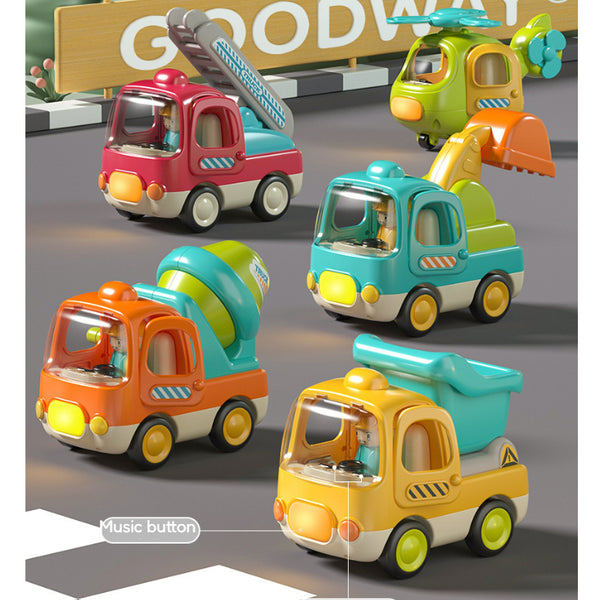 Goodway Cartoon Construction Vehicle with Lights and Sound