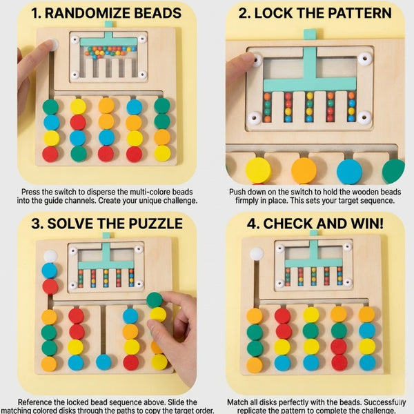 Wooden Color Logic Board Game