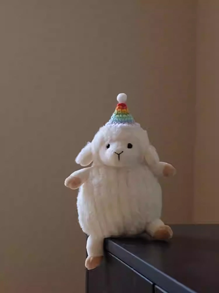 Little Lamb Weighted Plush Figurine