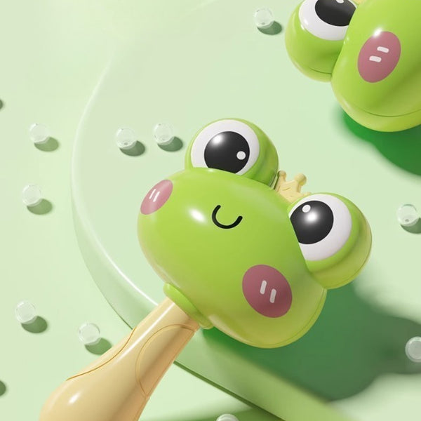 Infant Animal Rattle Toy with Gentle Sounds and Easy Grip