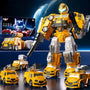 9-in-1 Magnetic Assembly Robot and Transforming Vehicles