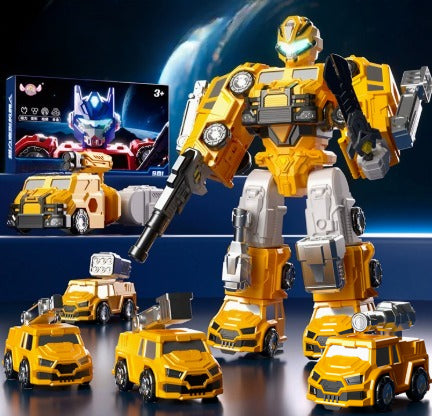 9-in-1 Magnetic Assembly Robot and Transforming Vehicles
