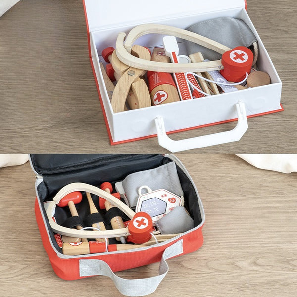 Little Medic Wooden Doctor’s Kit with Travel Case