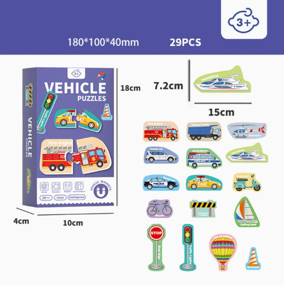 Magnetic Puzzles for Early Learning