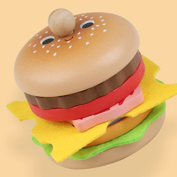 Wooden Pretend Play Fast Food Set