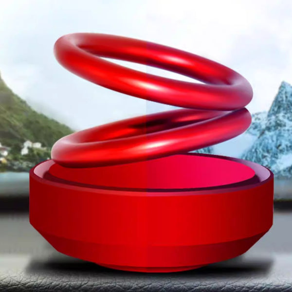 Kinetic Solar Levitating Double Ring Ornament
