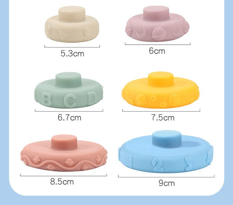 Soft Silicone Stacking Rings Learning Toy for Babies & Toddlers