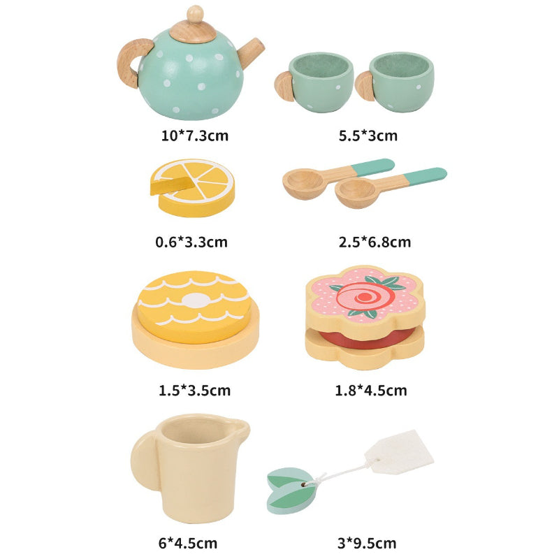 Wooden Pretend Play Afternoon Tea Set