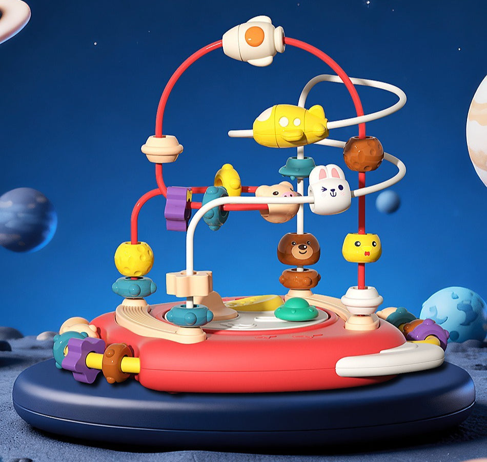 Infant & Toddler Rocket Bead Maze Activity Toy