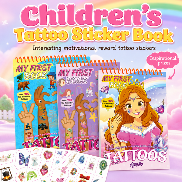 Gemstone & Fantasy Kids Temporary Tattoo Set