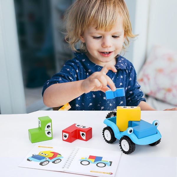 Smart Car Wooden Building Block Puzzle