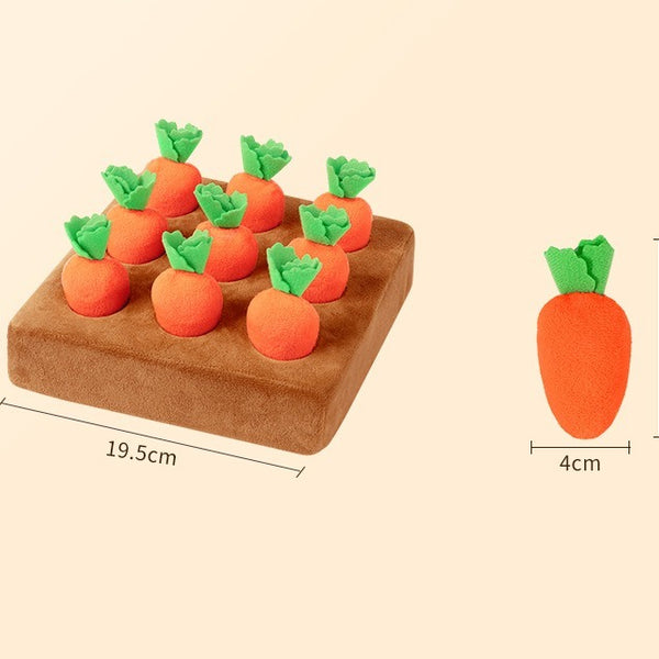 Plush Carrot Harvest Activity Toy