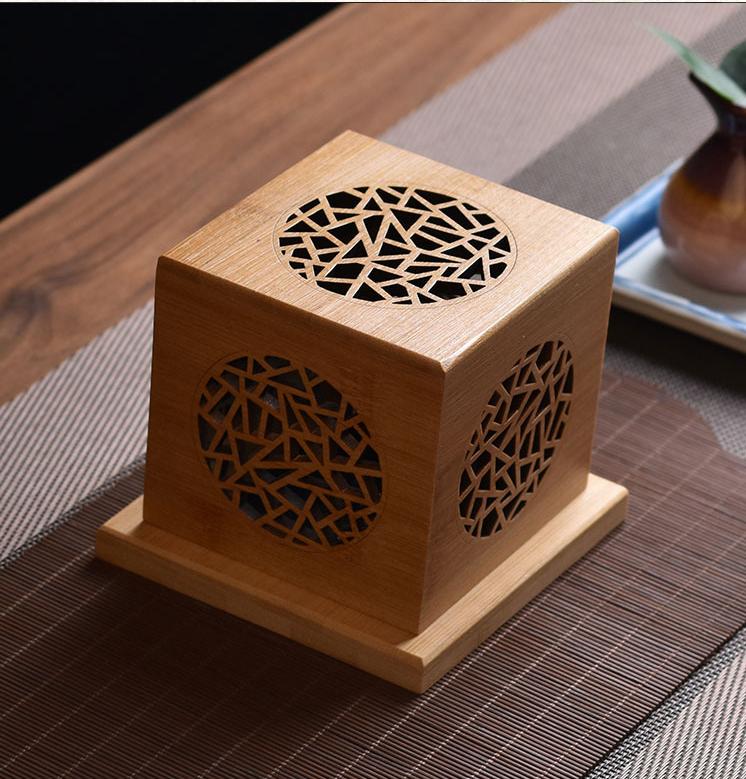 Decorative Wooden Incense Box – Aromatherapy Smudge & Crystal Cleansing Holder