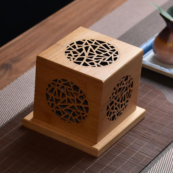 Decorative Wooden Incense Box – Aromatherapy Smudge & Crystal Cleansing Holder