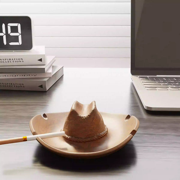 Cowboy Hat Resin Ashtray