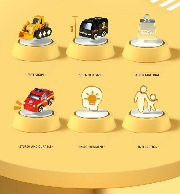 Mini Alloy Pull-Back Car Sets (4-Pack)