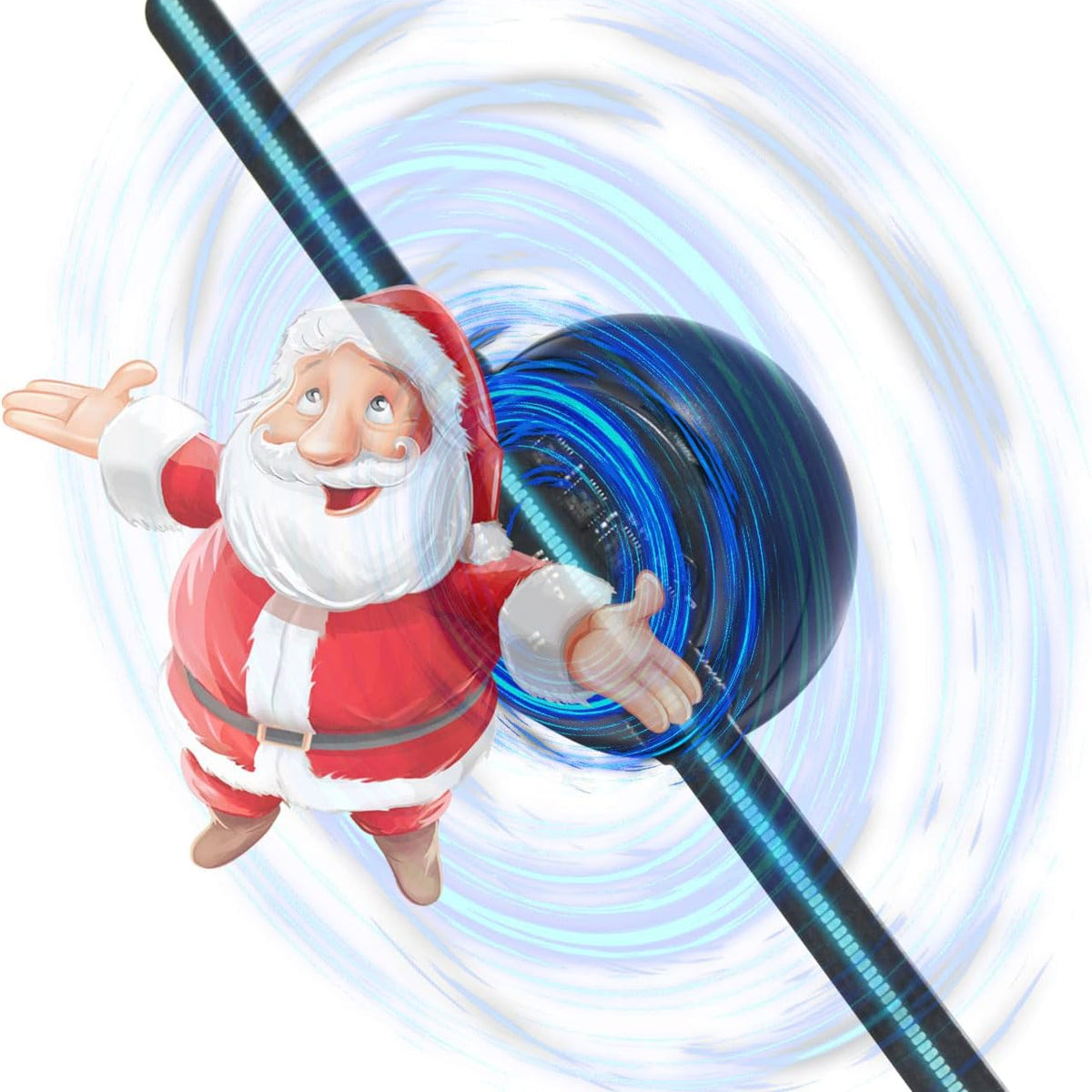 3D Hologram Fan 16.5 Inch– 244-LED Floating Visual Display for Home Decor & Unique Gifting