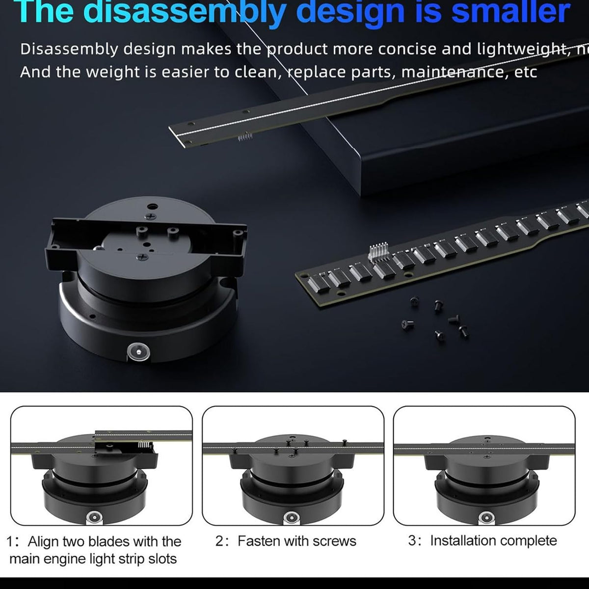 3D Hologram Fan 16.5 Inch– 244-LED Floating Visual Display for Home Decor & Unique Gifting