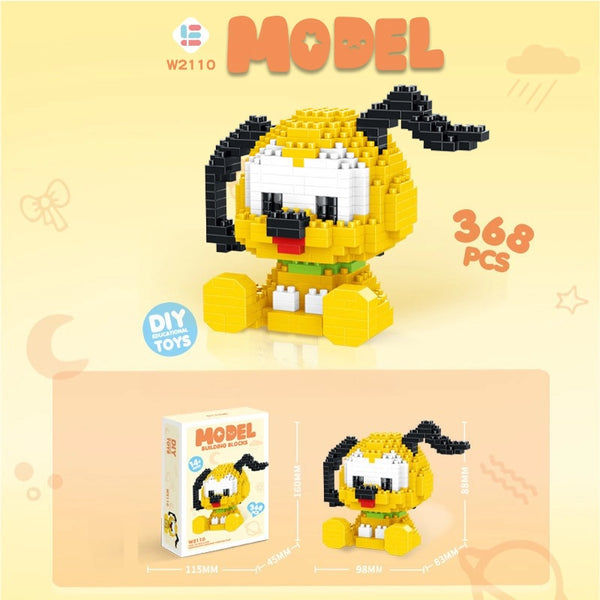 Cute Cartoon Micro Building Block Kit