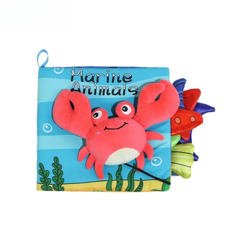 Soft Animal Tail Sensory Activity Book for Babies