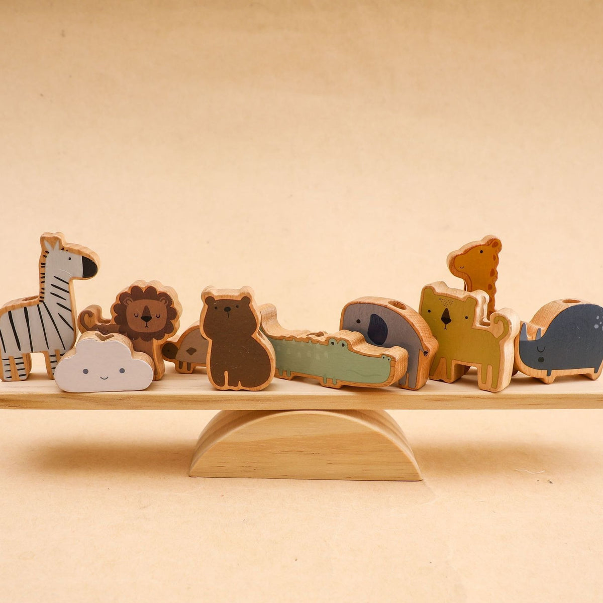Animal Stringing and Balance Wood Toy