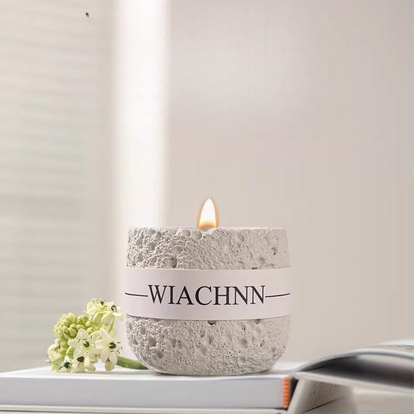 Cream Glass Jar Scented Candle