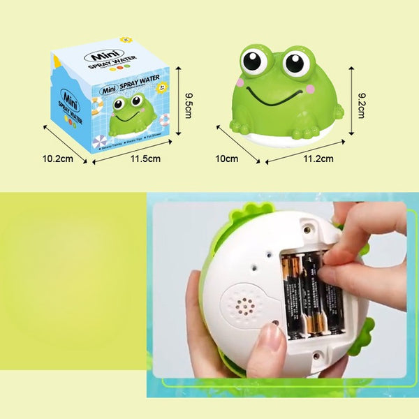 Floating Fountain Frog: Automatic Light-Up Bath Toy