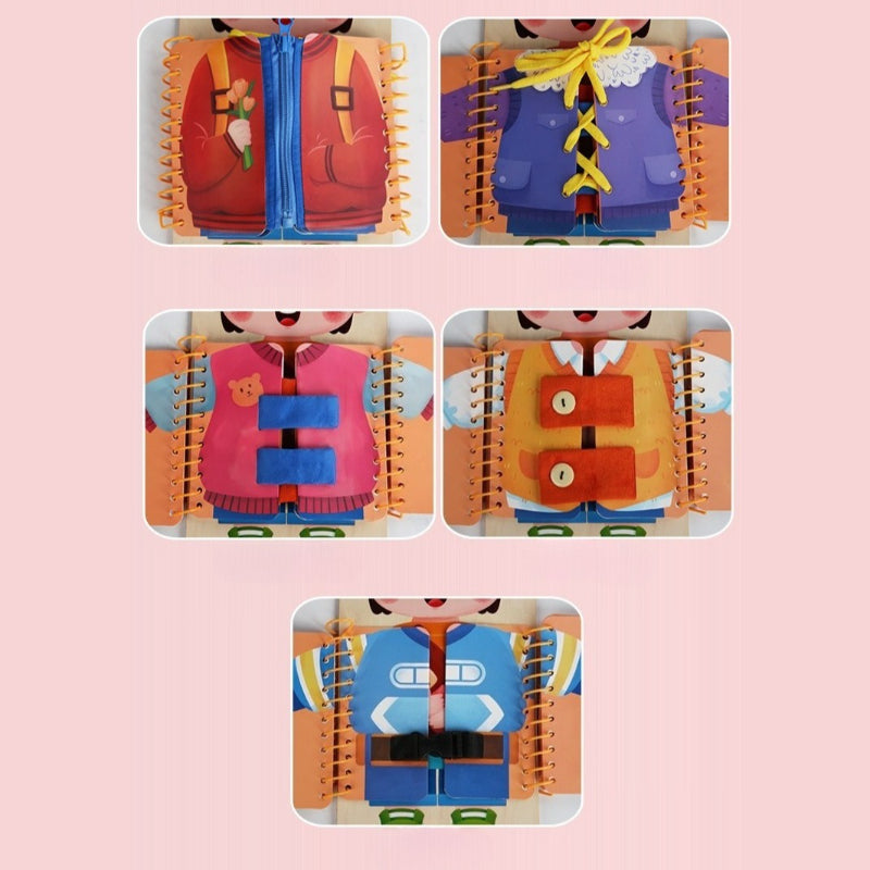 Toddler Life Skills Wooden Busy Board