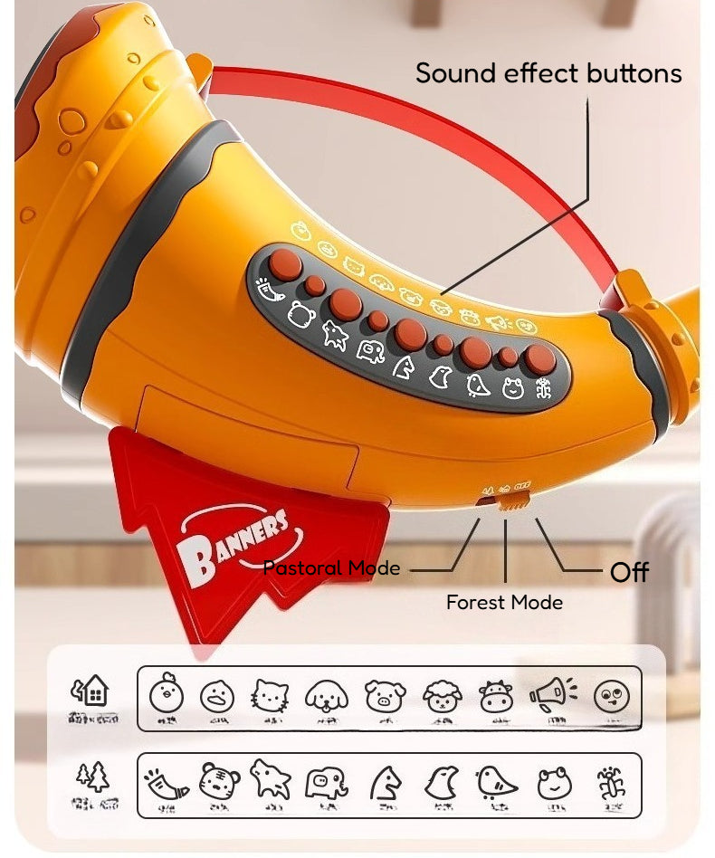 Interactive Animal Sound Horn Toy for Kids
