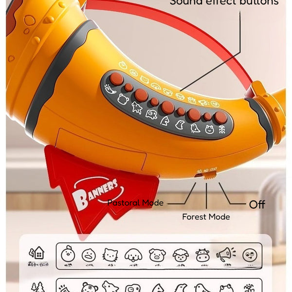 Interactive Animal Sound Horn Toy for Kids
