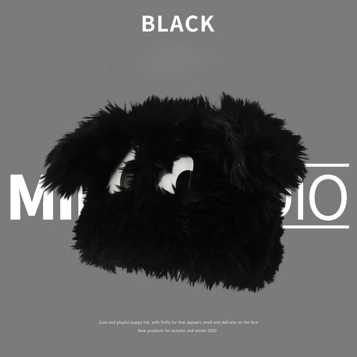 Fluffy Wide-Eyed Puppy Hat