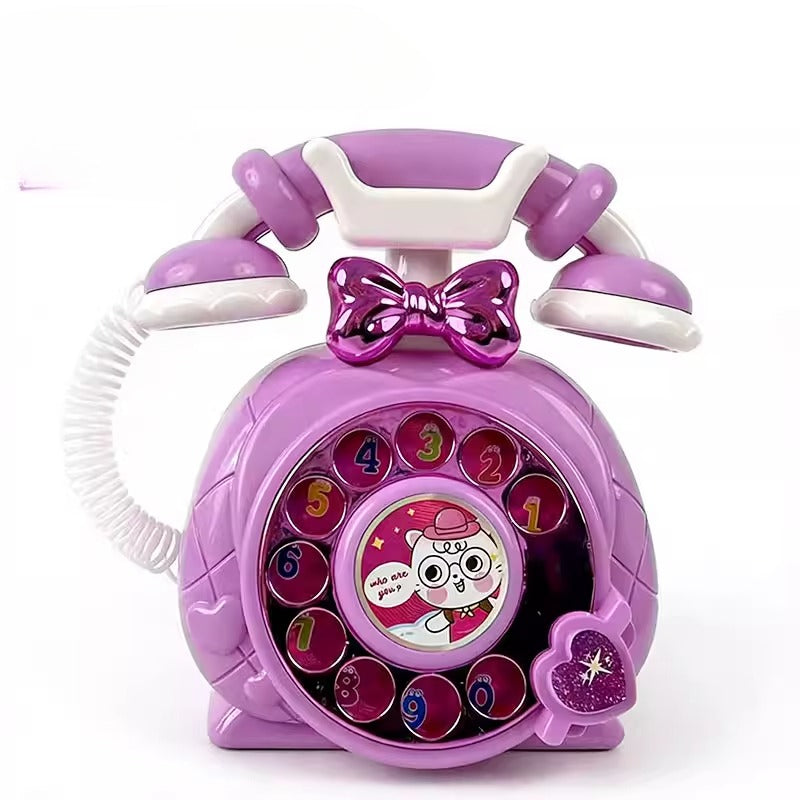 Vintage-Style Dial Toy Phone