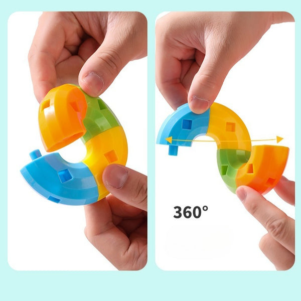 Flexible Curved Building Blocks with Storage Case