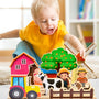 Wooden Early Learning Scene Puzzle Kit