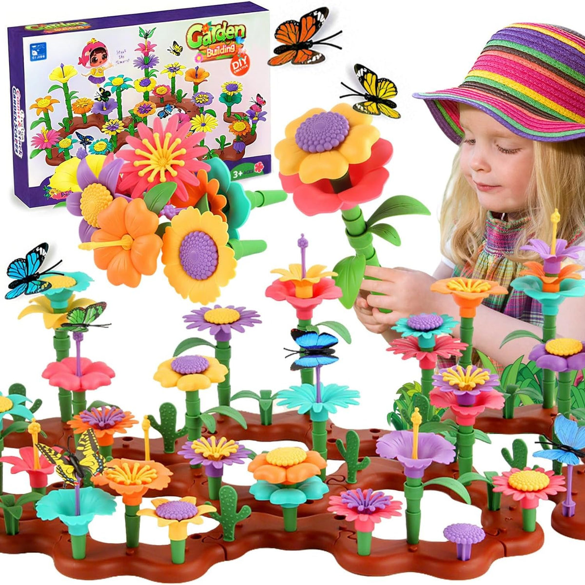 DIY Flower Garden Building Toy Set