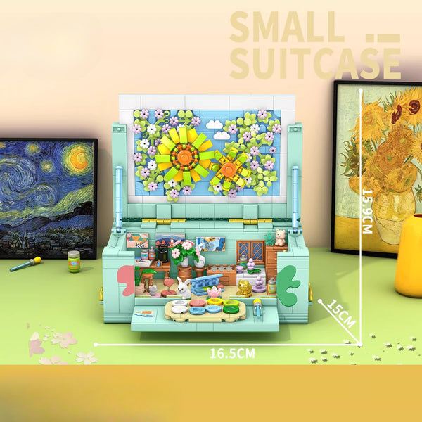 Portable Suitcase Miniature Room Building Kit