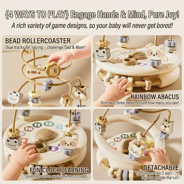 Toddler Multi-Activity Bead Maze and Learning Toy