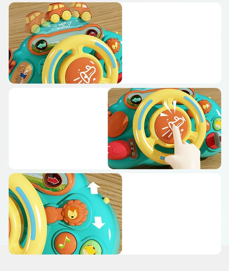 Interactive Toddler Steering Wheel Simulator