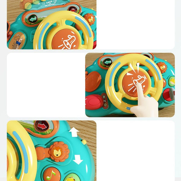 Interactive Toddler Steering Wheel Simulator
