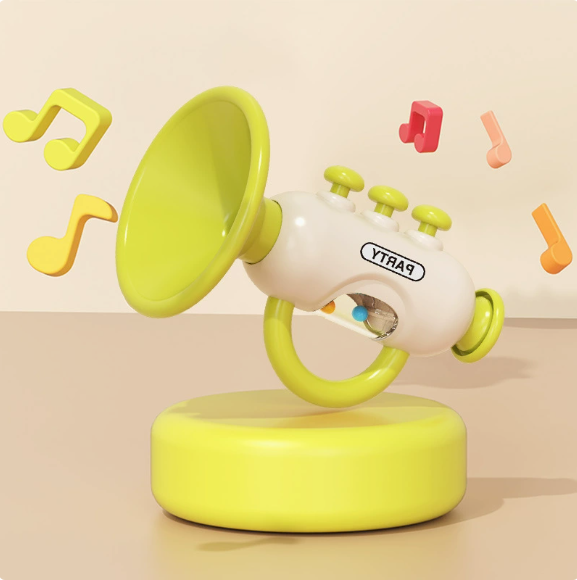Mini Musical Trumpet Toy with Portable Lanyard