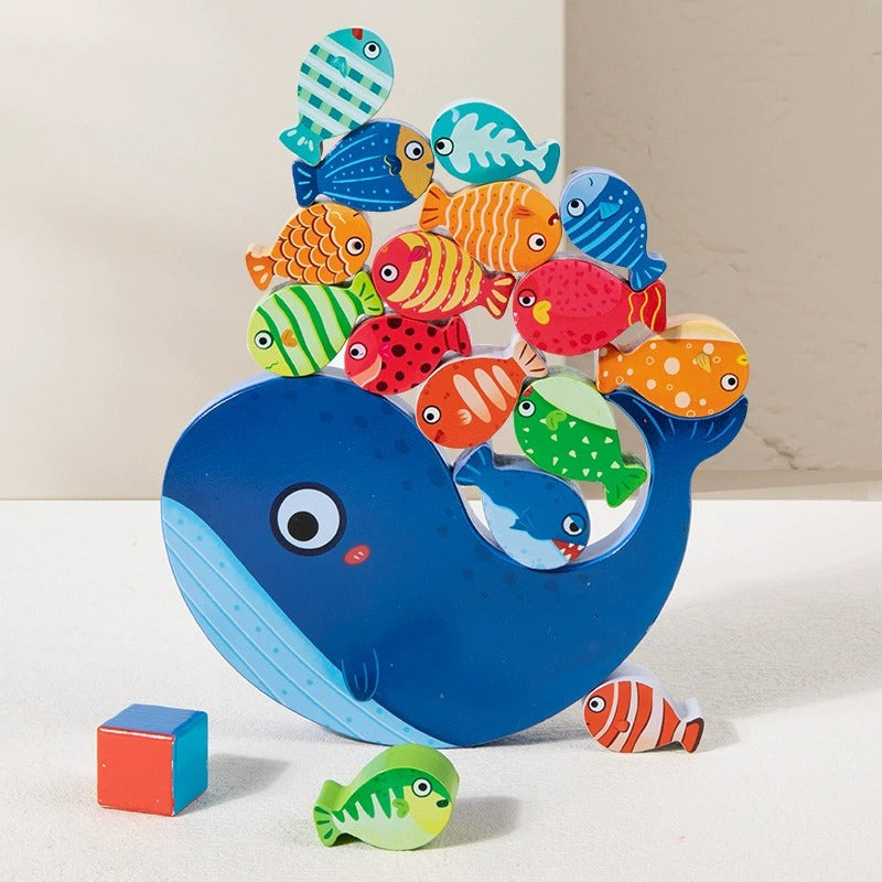 Wooden Animal Balance Stacking Game