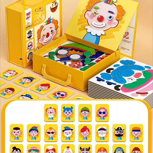 Magnetic Face Puzzle Play Set