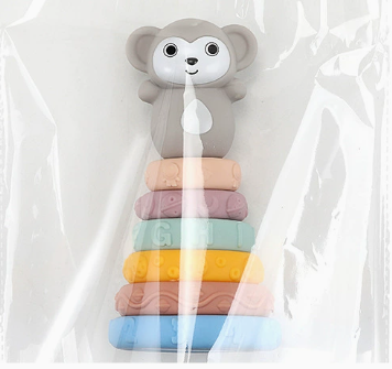 Soft Silicone Stacking Rings Learning Toy for Babies & Toddlers