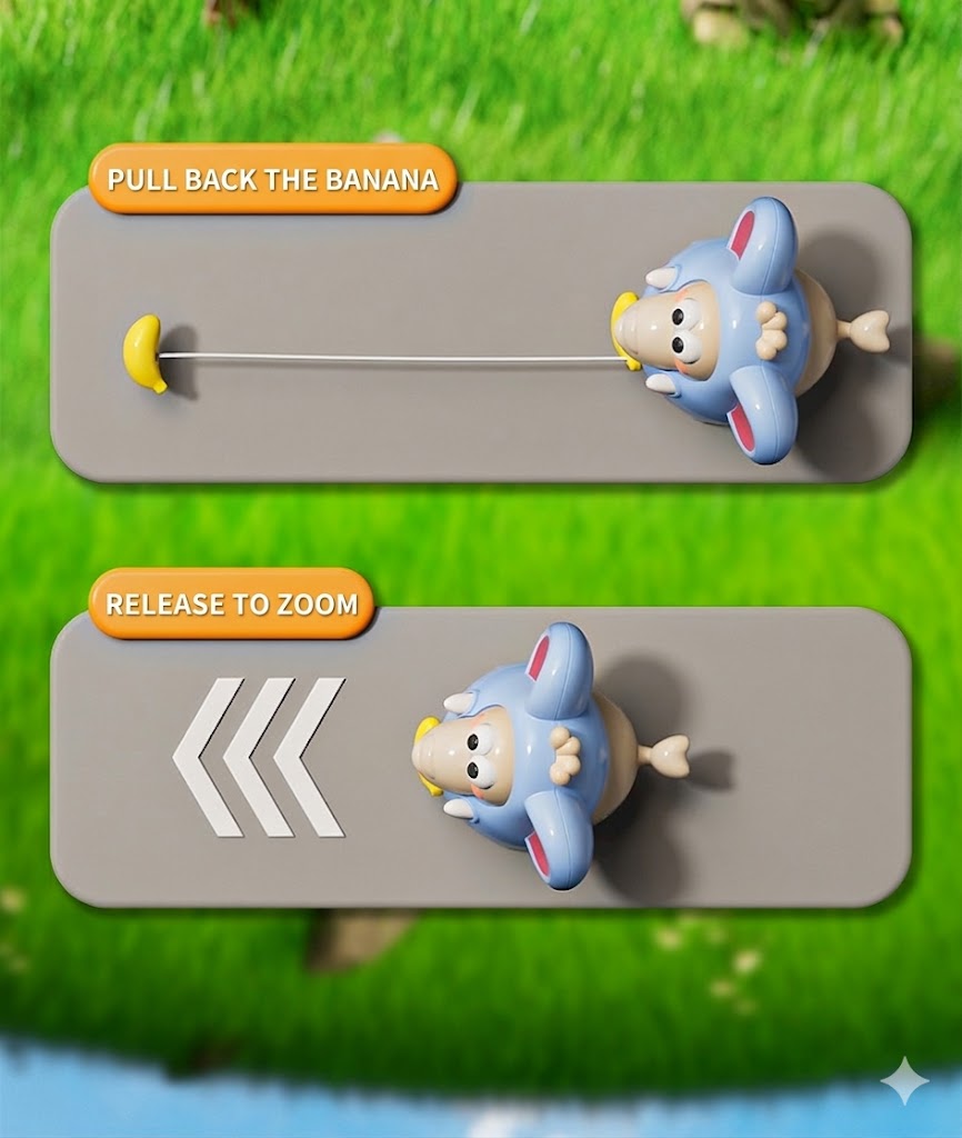 String Pull Elephant Toy