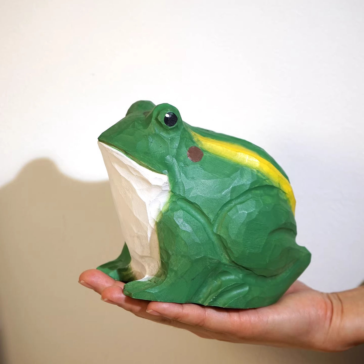 Hand-Carved Wooden Animal Piggy Bank